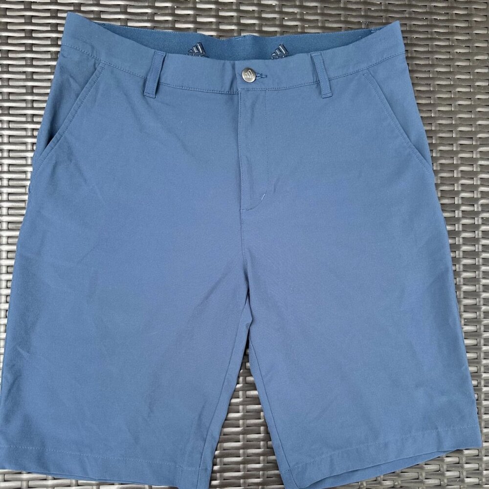 Men's Adidas Stretch Flat Front Golf Short Blue - 30